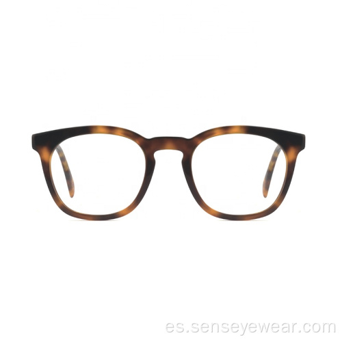 Gafas de marco óptico de acetato de bisel de moda unisex occhiali